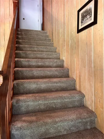 Stairs to guest bedrooms