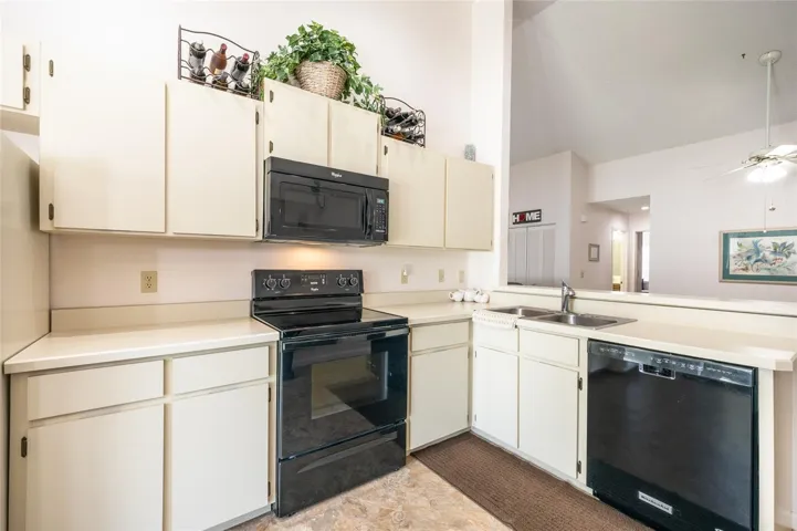 Plenty of cabinets and storage