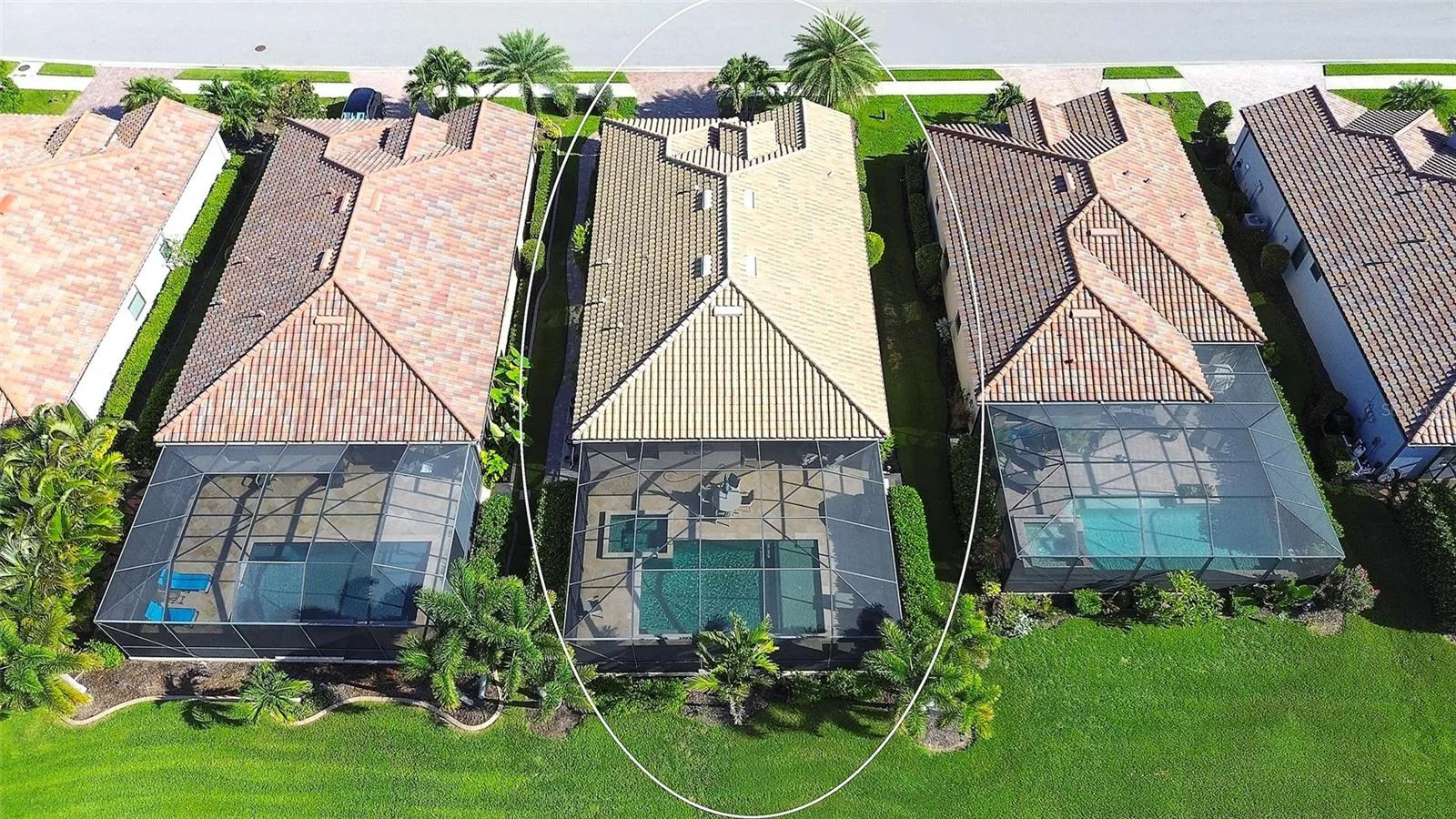 Aerial View of Backyard