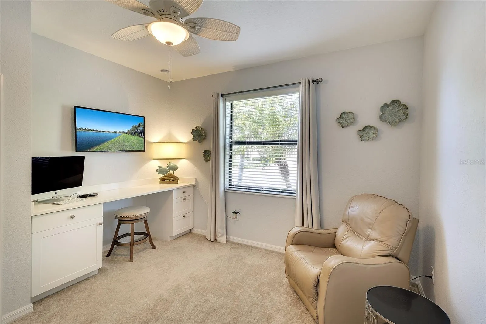 Bedroom Four / Home Office with Built in Desk