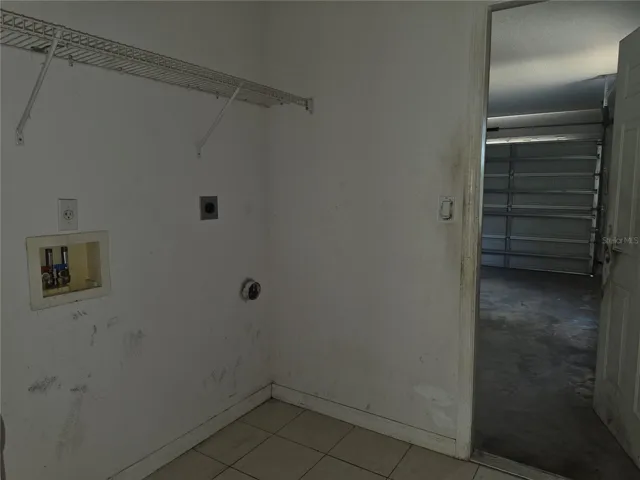 Inside laundry room
