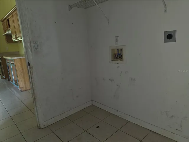 Inside laundry room