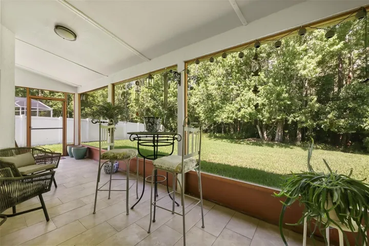 oversized, covered patio