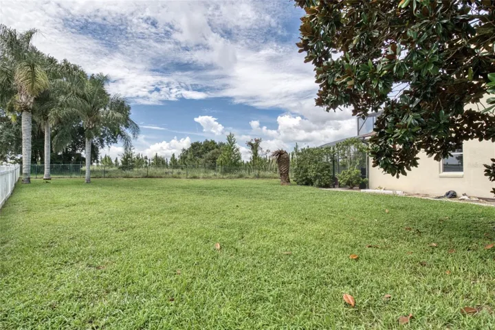 Side Yard fully fenced
