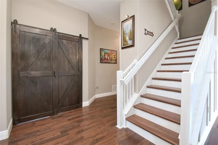 Stairs to Game room and 2nd floor- 4 bedrooms