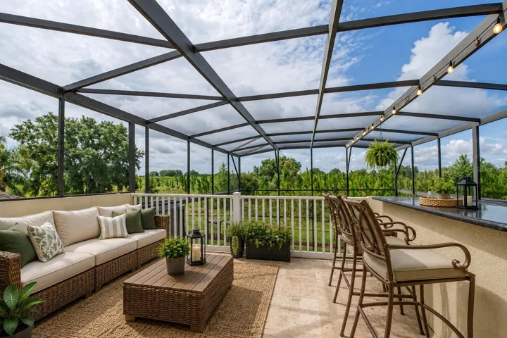 Balcony staged