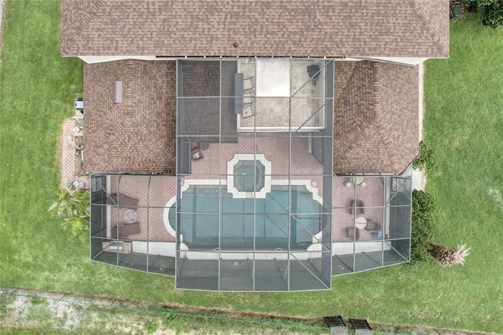 Drone view of home