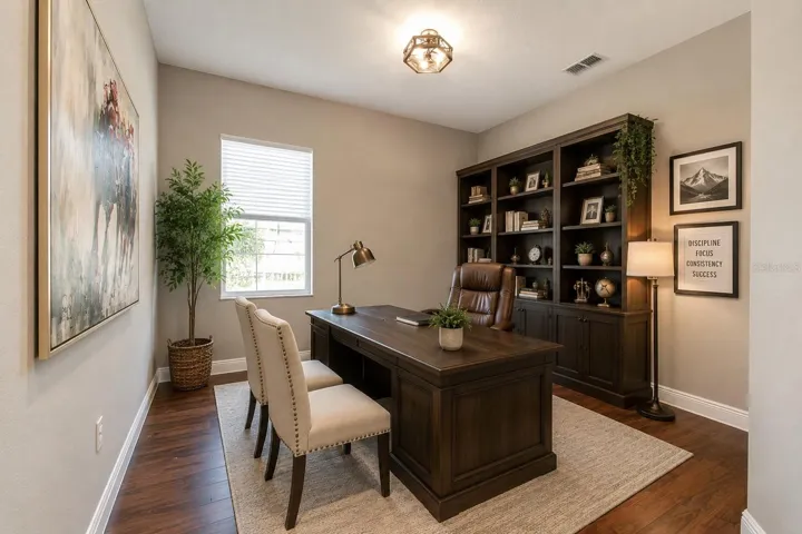 Office first floor, staged