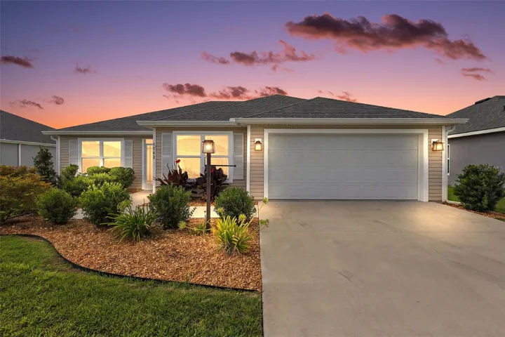 Twilight Front Elevation