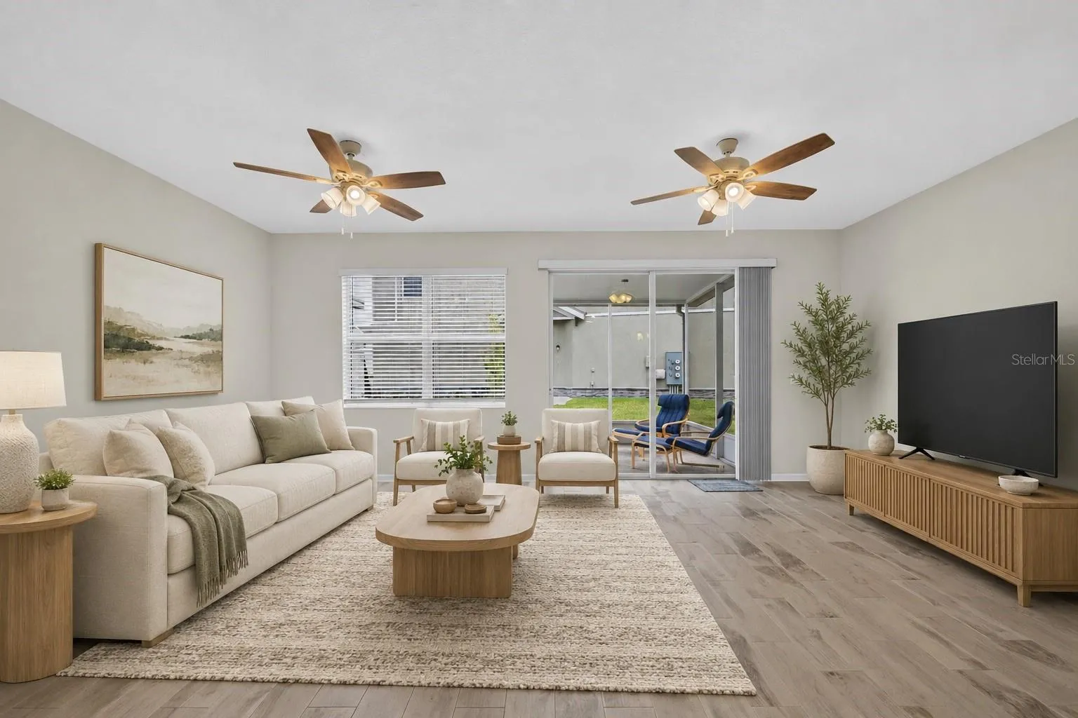 Family Room Staged