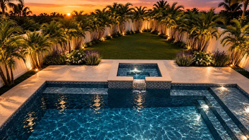 Resort style pool / spa / Artisan outdoor kitchen