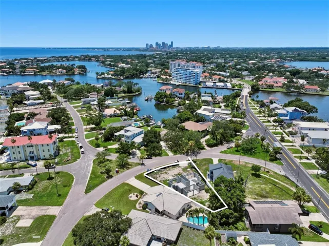 A quick golf cart ride to downtown St Pete, with water views along the way