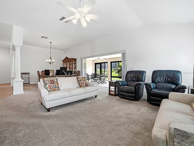 Open concept dinning living-room
