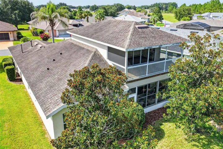 Drone of Screened Lanai and Screened Balcony