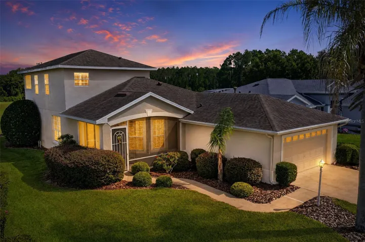Twilight view of Home