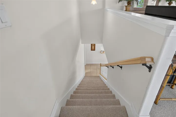 Stairway from second floor