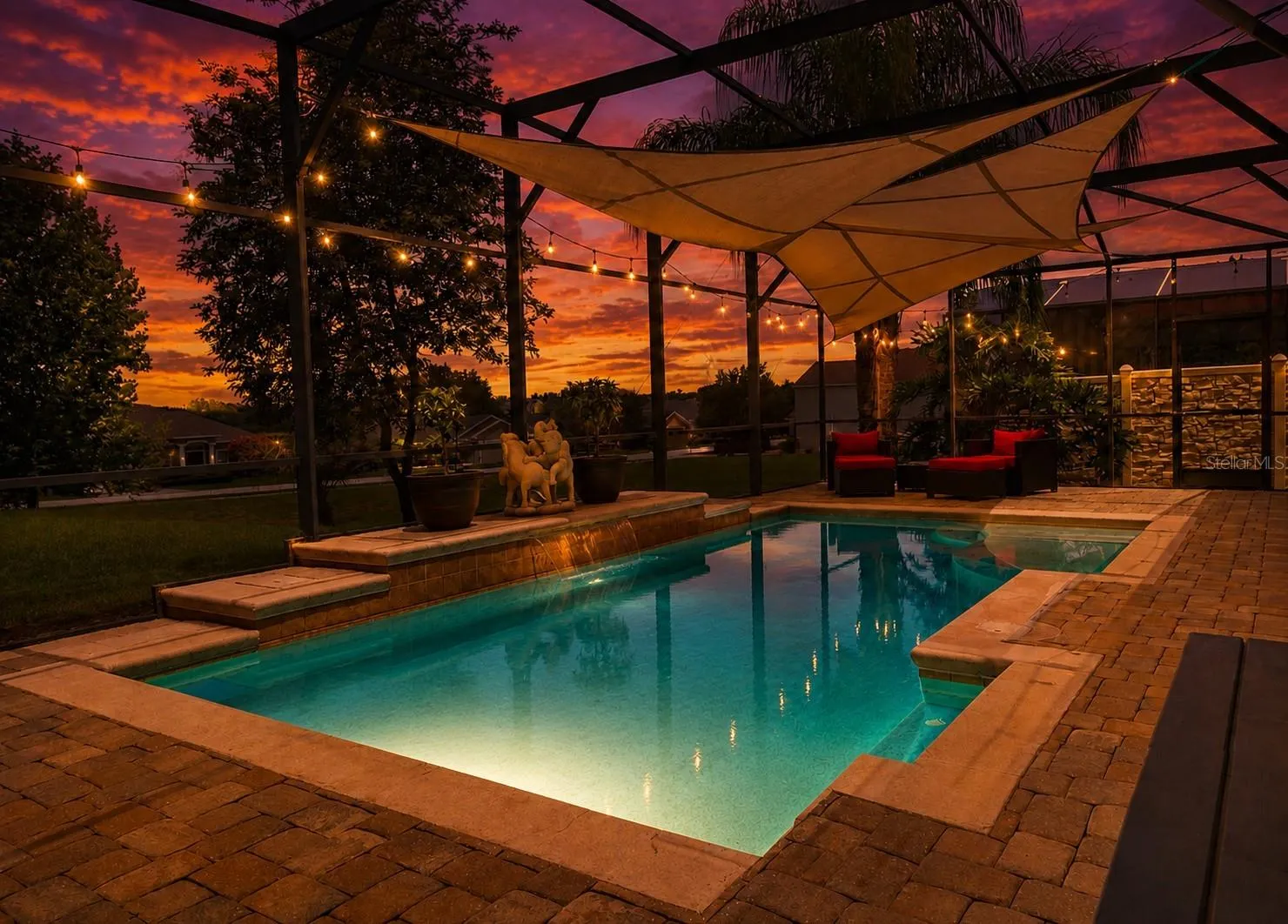 Imagine Relaxing at Night Under the Stars in your Heated Pool!