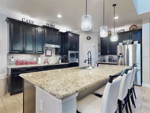 Gourmet Kitchen with oversized Island great for entertaining!
