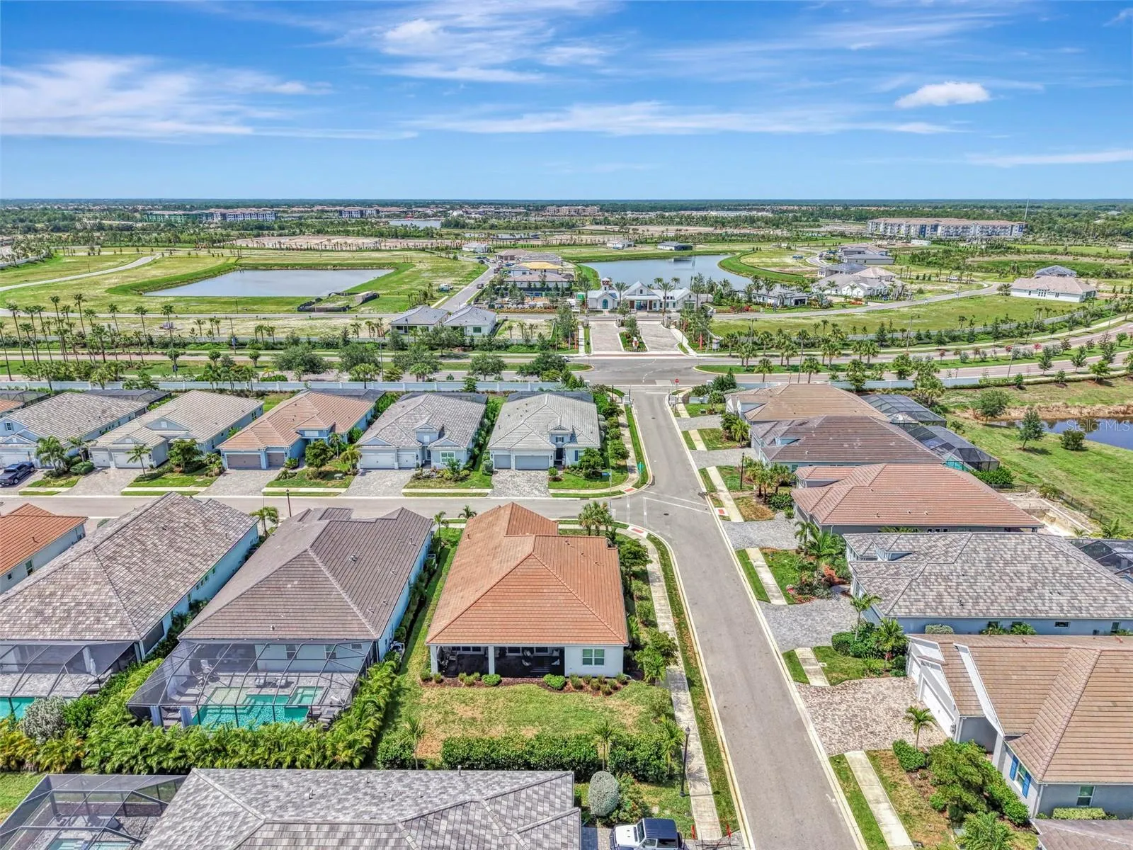 ariel view of back where a pool could be added