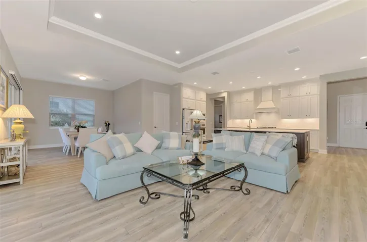Living Area/Kitchen/Dining Room
