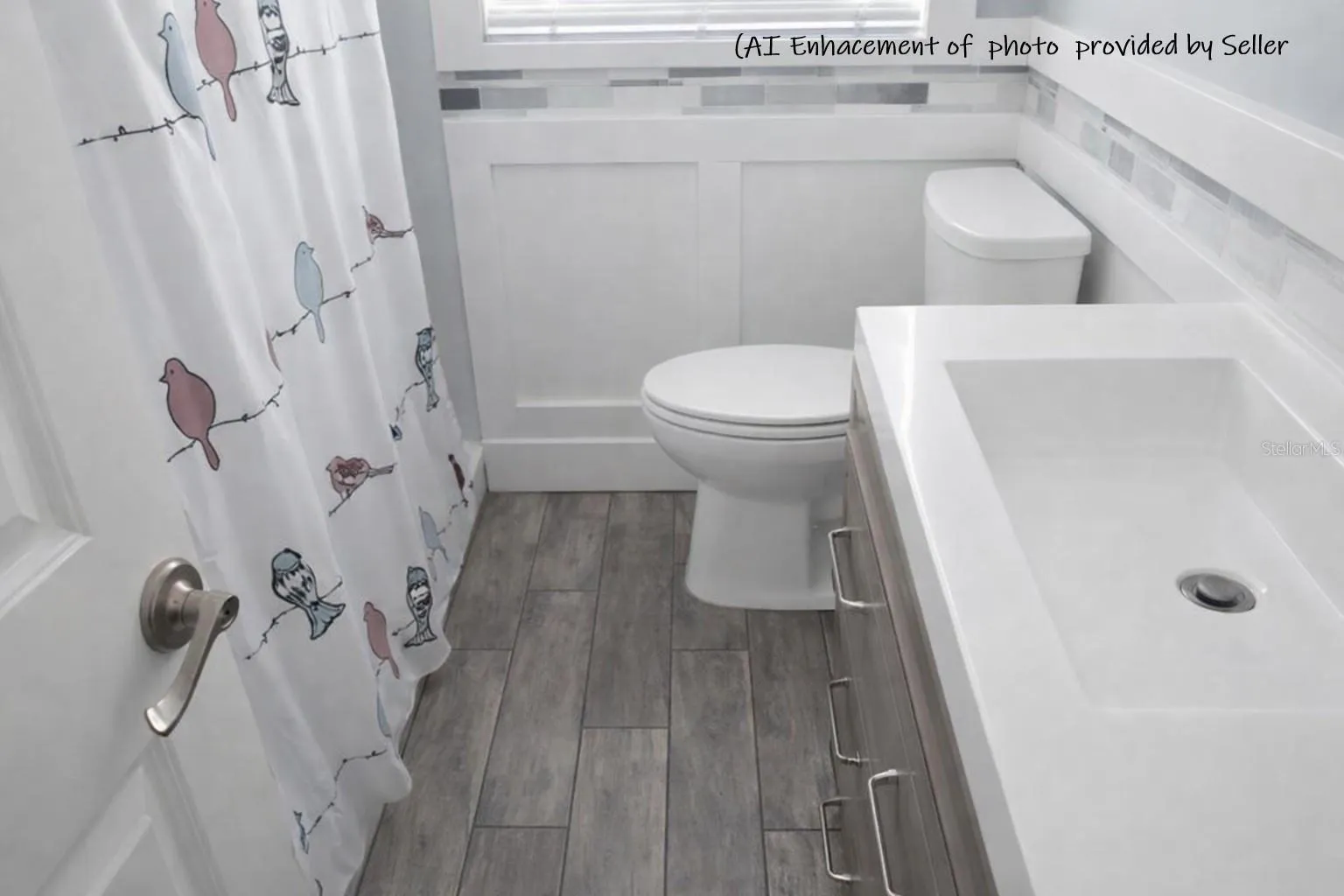 Bathroom (AI enhancement of photo provided by Seller)