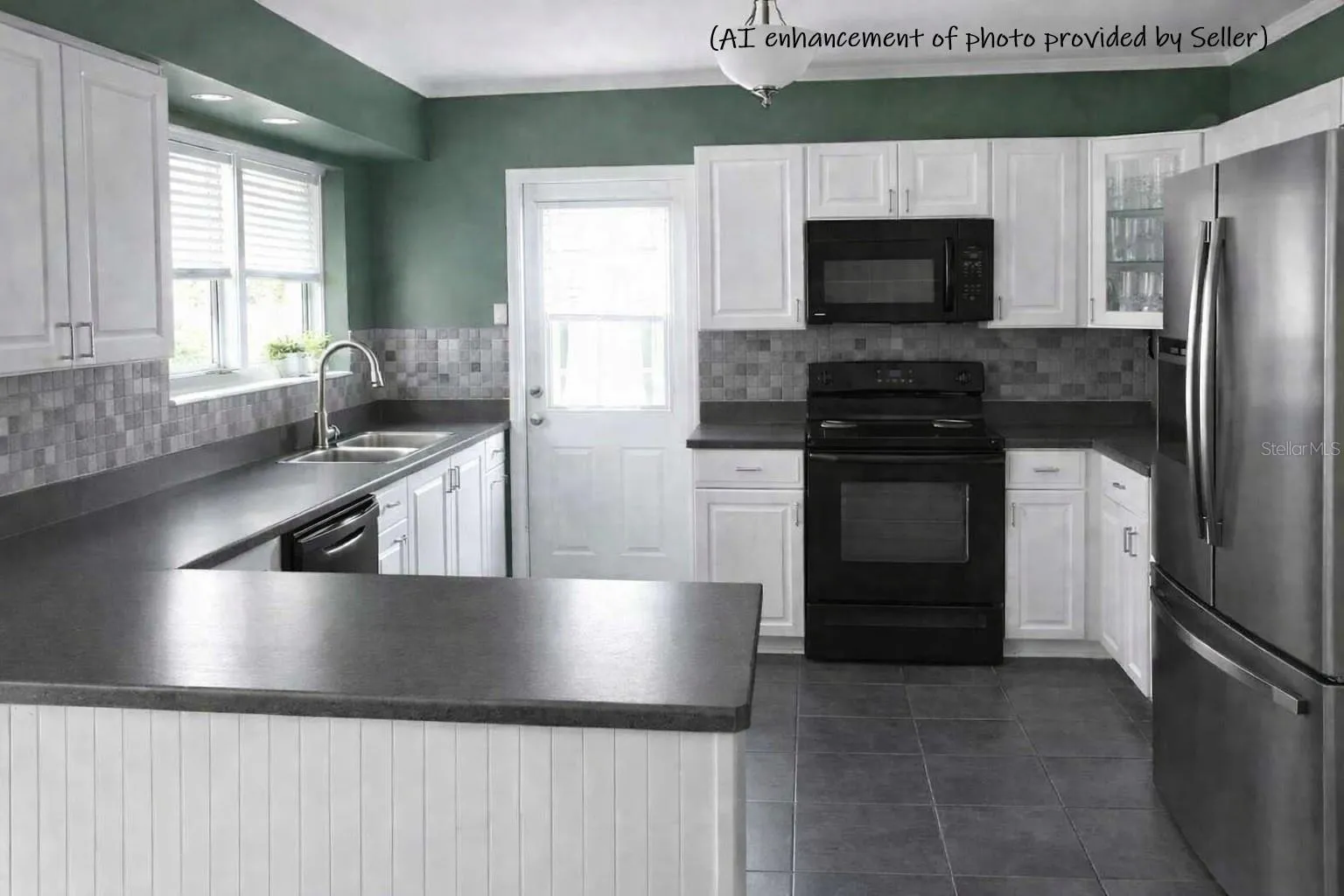 Kitchen (AI enhancement of photo provided by Seller)