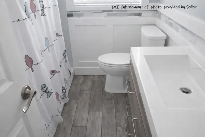 Bathroom (AI enhancement of photo provided by Seller)