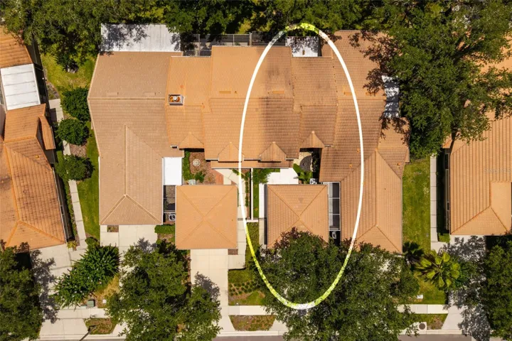 aerial view of unit