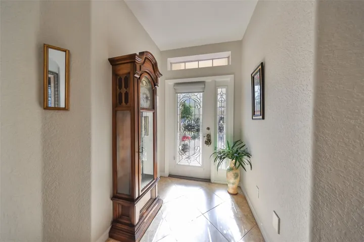 The foyer is bright and welcoming.