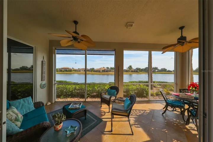 The perfect place to kick back and watch life go by.  The 8th hole is in the distance to the right.