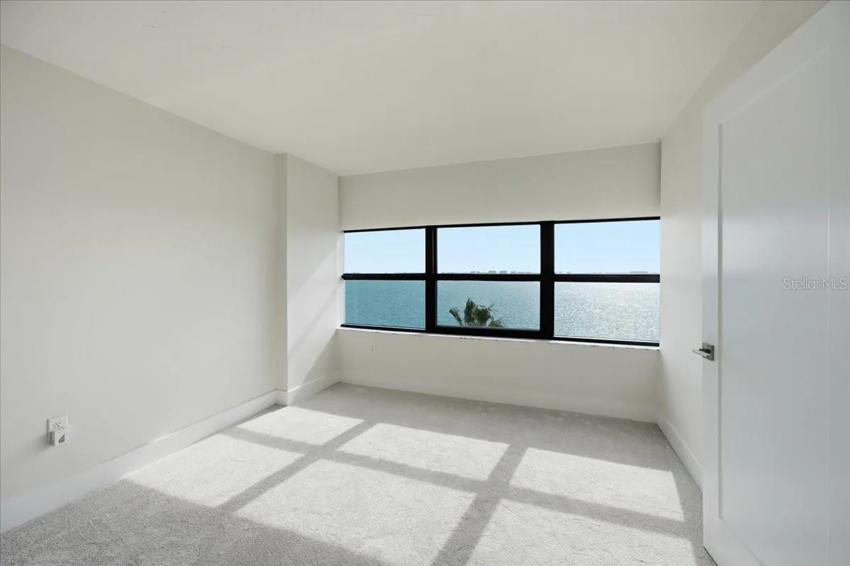 Primary Bedroom w/Water View of Sarasota Bay