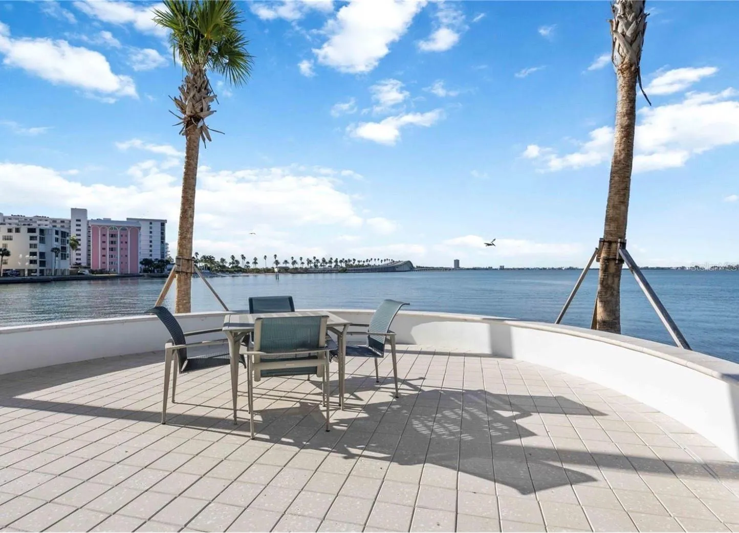 Tower I Pool Deck Looking Out Onto Sarasota Bay