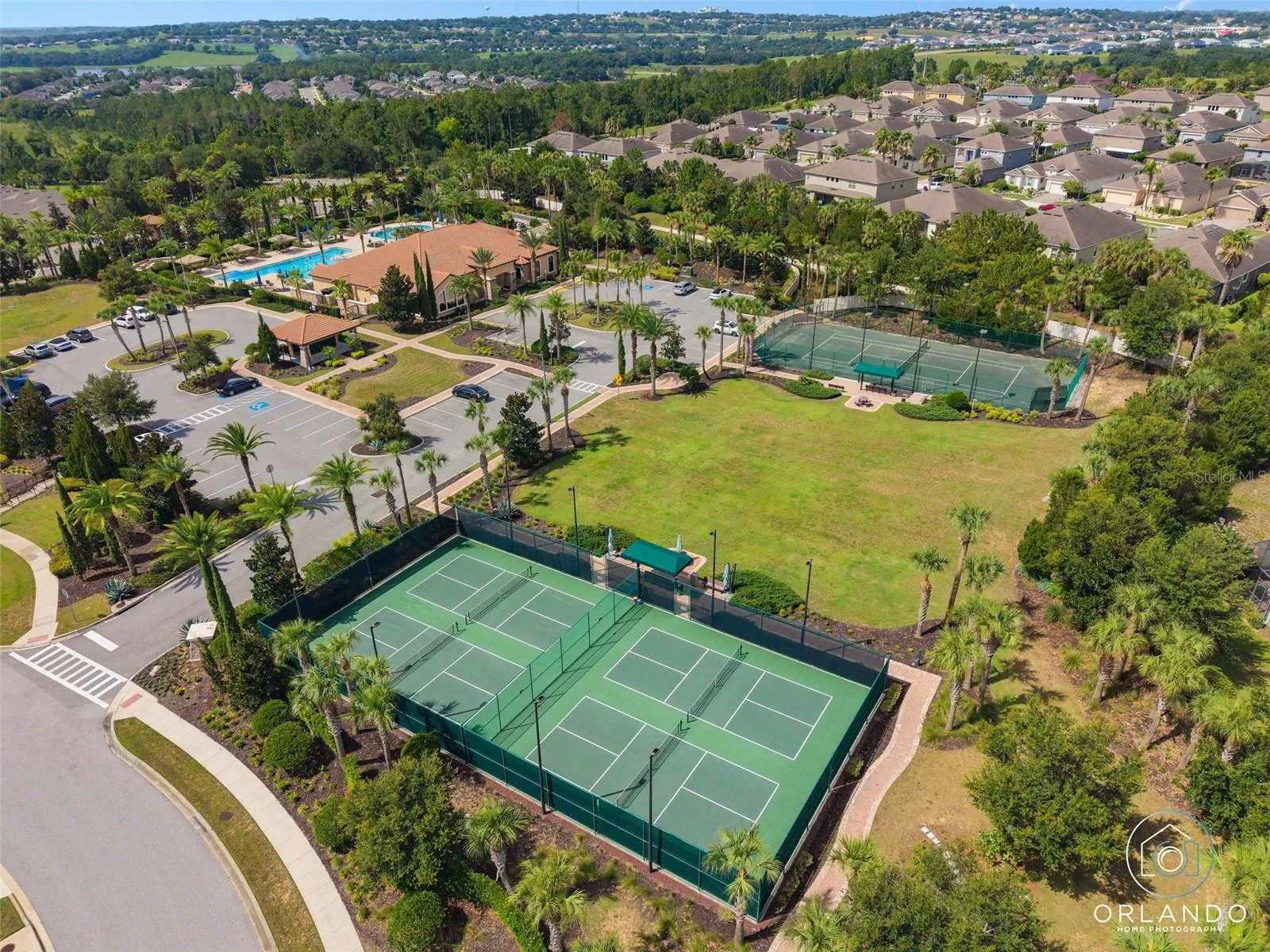 4 Pickle Ball Courts for your playing enjoyment. The Courts are lighted for nighttime play.
