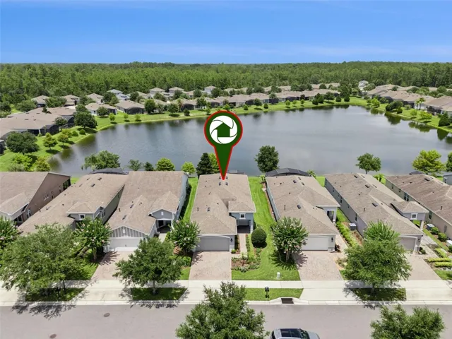 Aerial view of the home's location