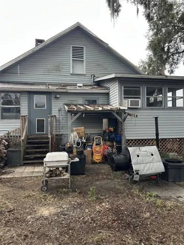 Rear view of home