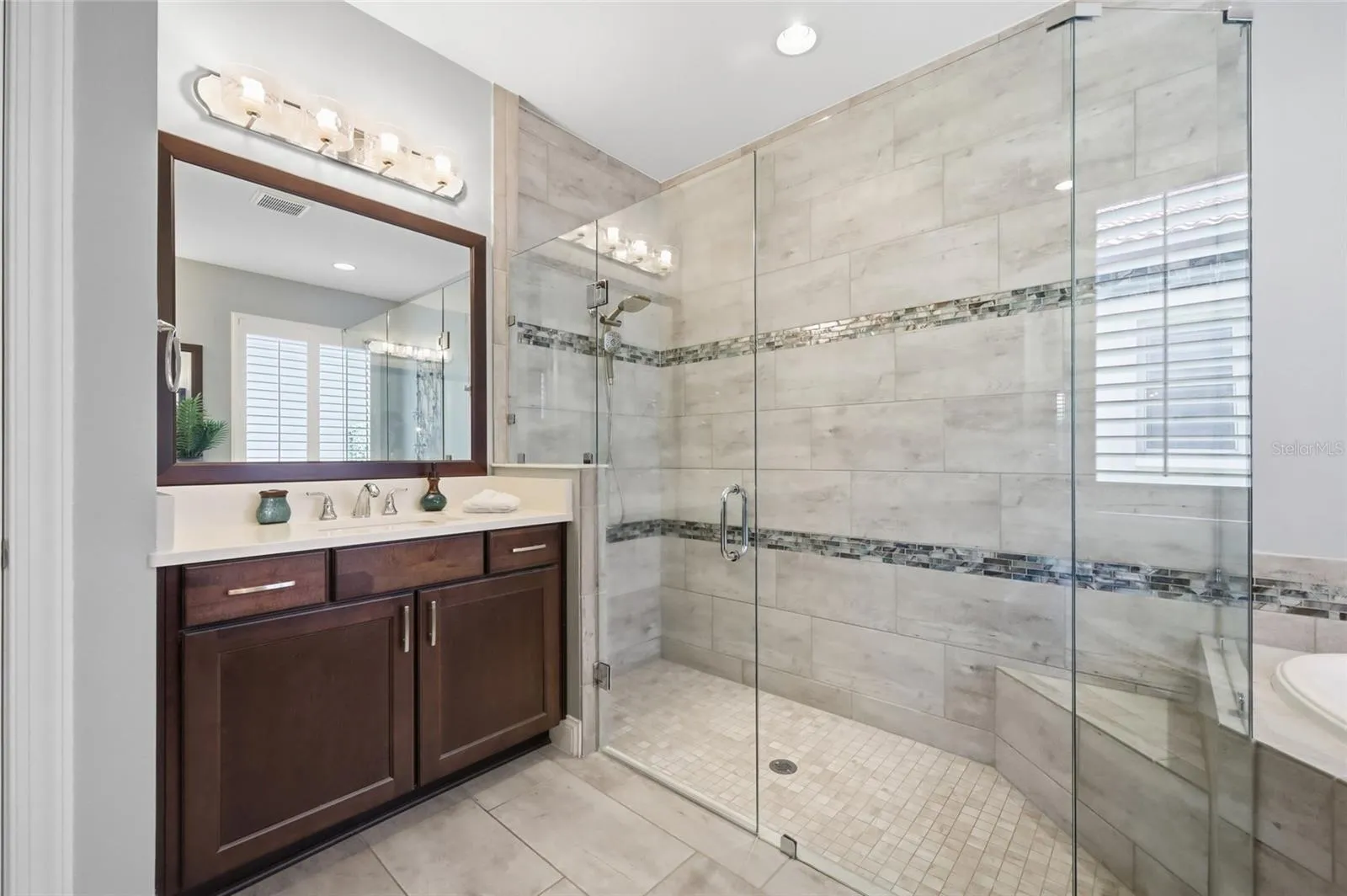 His Vanity with Ample Counter Space