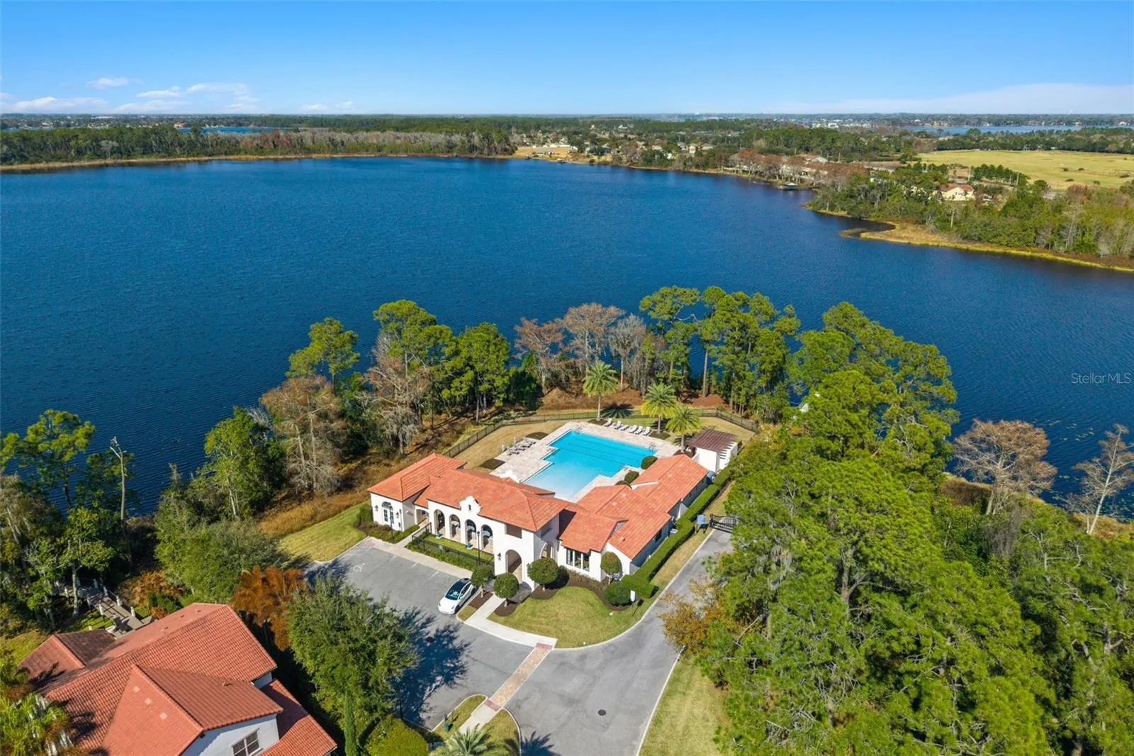 Community Clubhouse Overlooking South Lake
