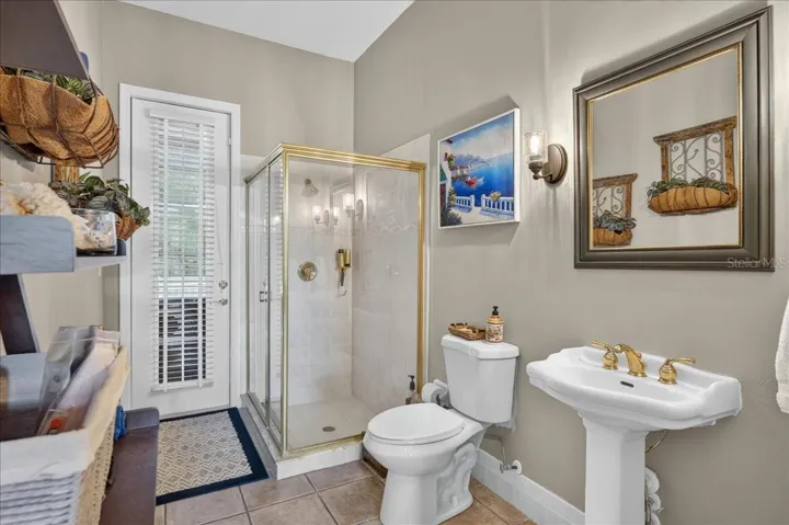Updated dedicated pool bath.