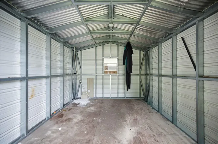 inside shed