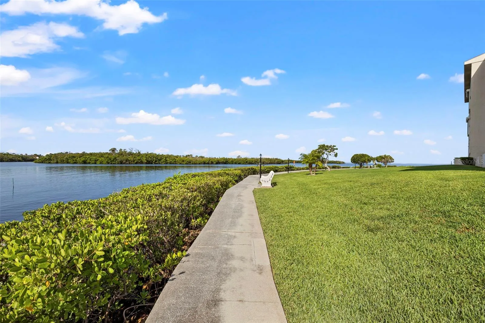 Sidewalks throughout the property