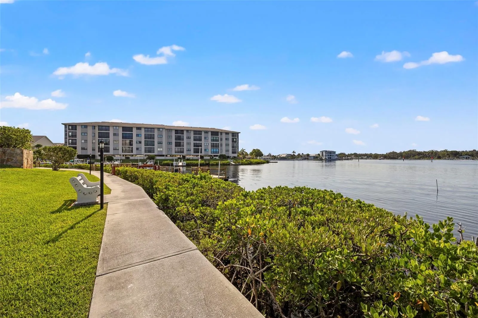 Sidewalks throughout the property