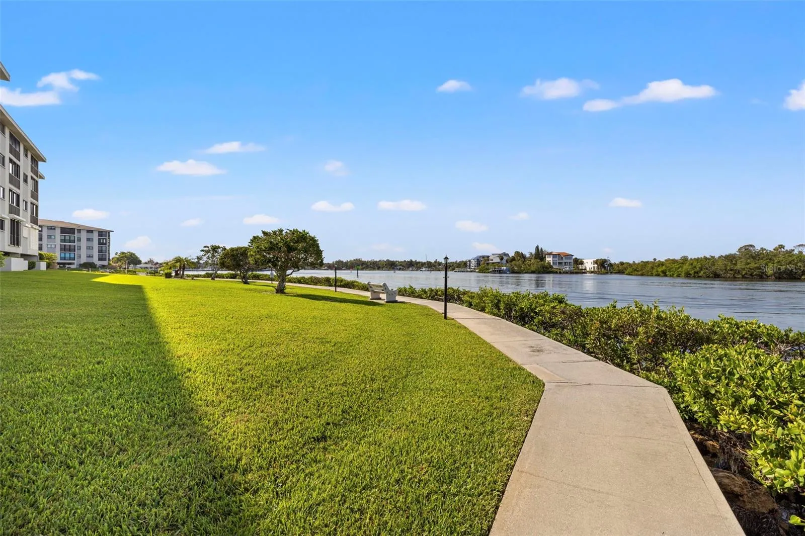 Sidewalks throughout the property