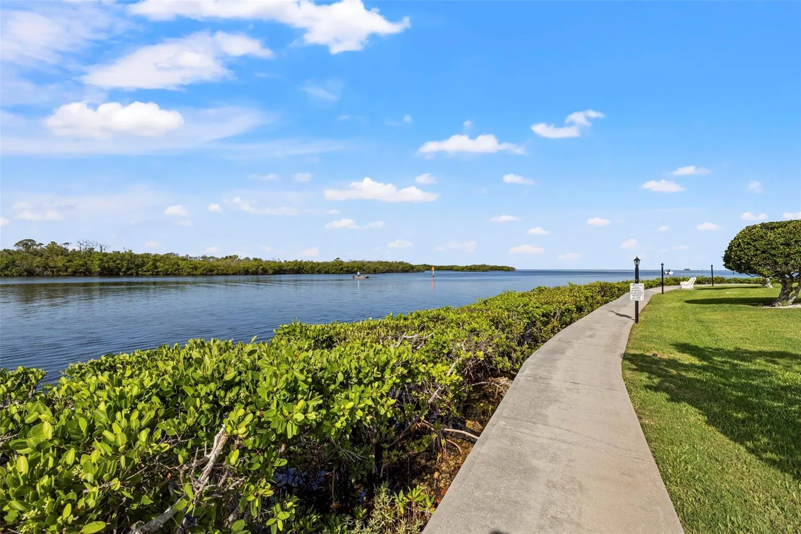 Sidewalks throughout the property