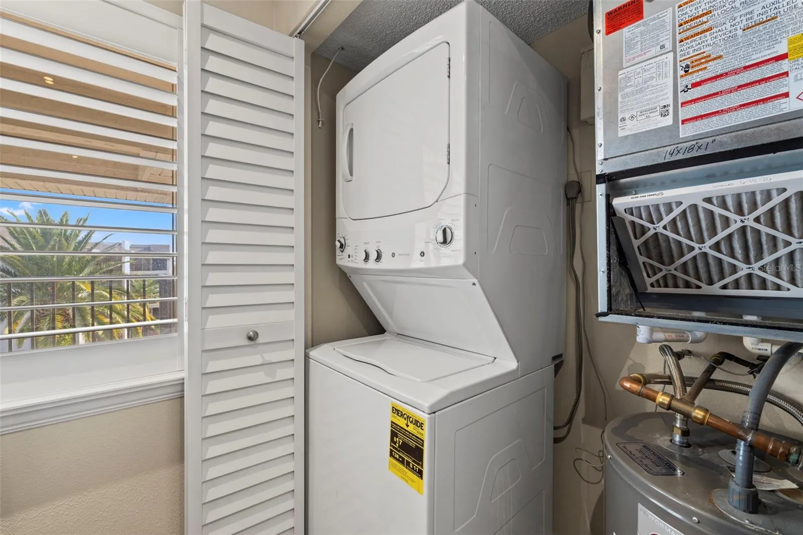 Laundry Closet in Kitchen