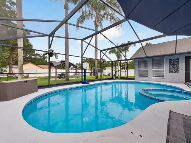 Pool View to Back Yard