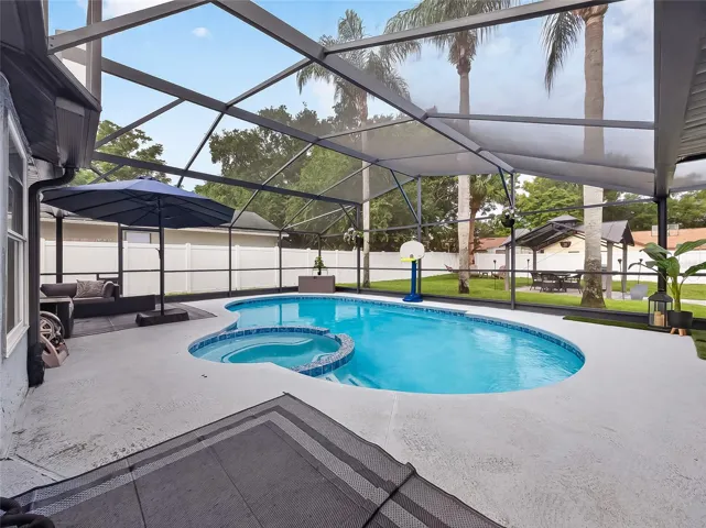 Pool View to Back Yard