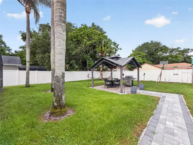 Gazebo in Back Yard