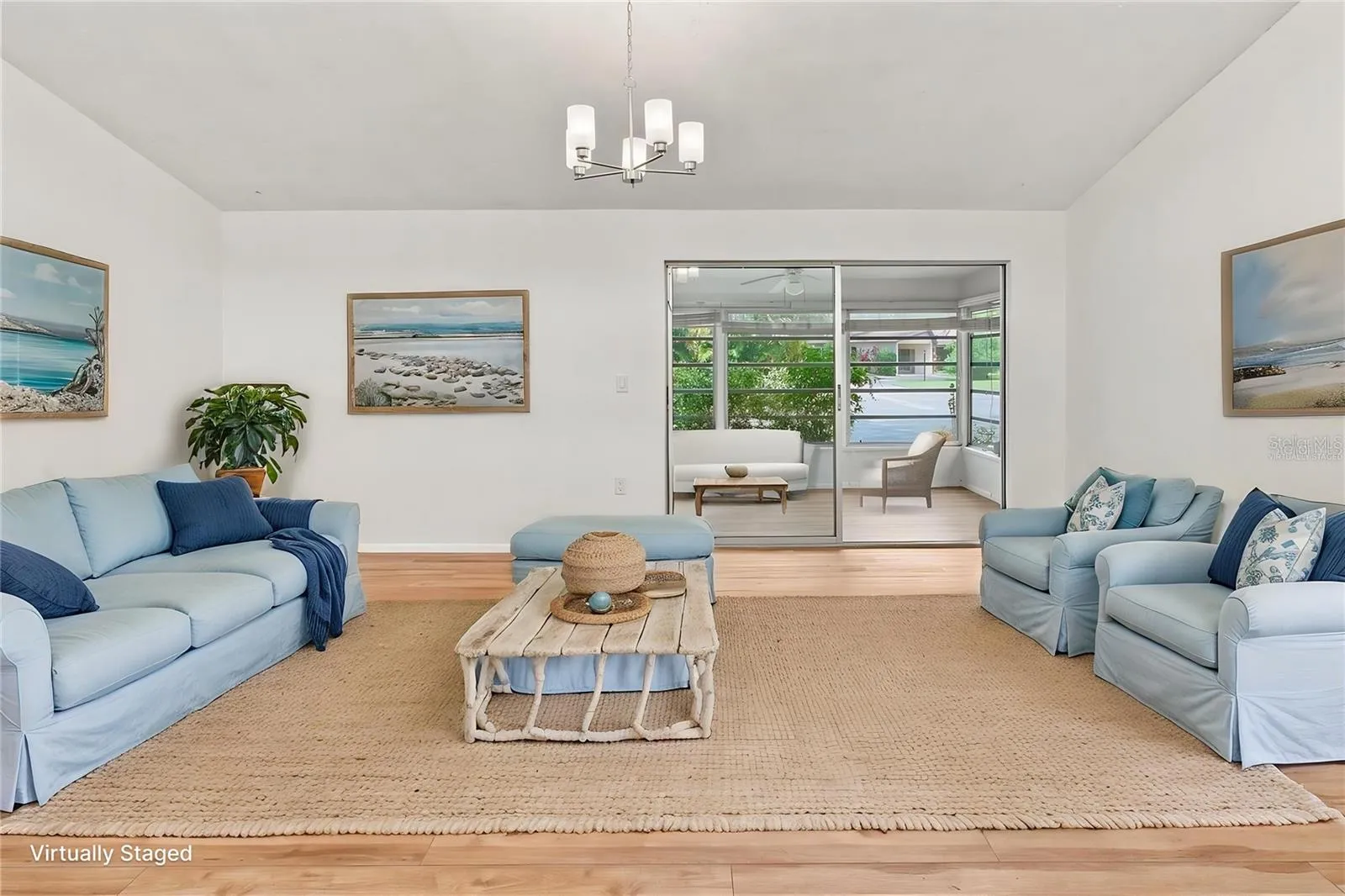 Living Room Virtually Staged