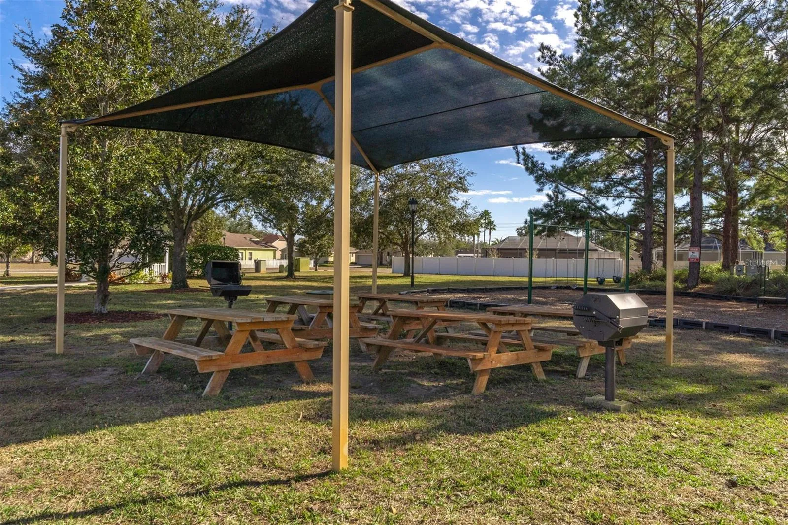 Covered Community Benches