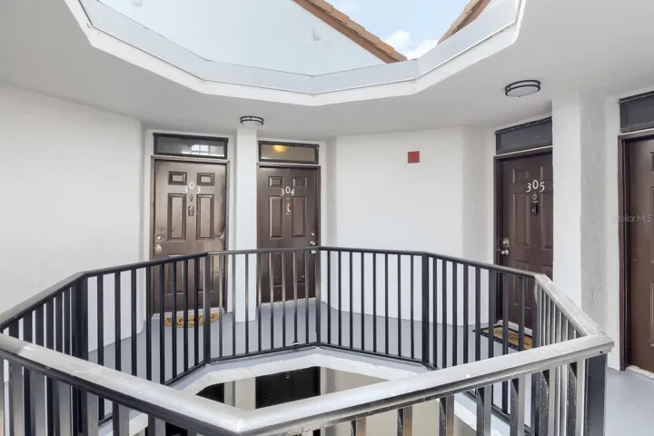 Skylight by unit entrance